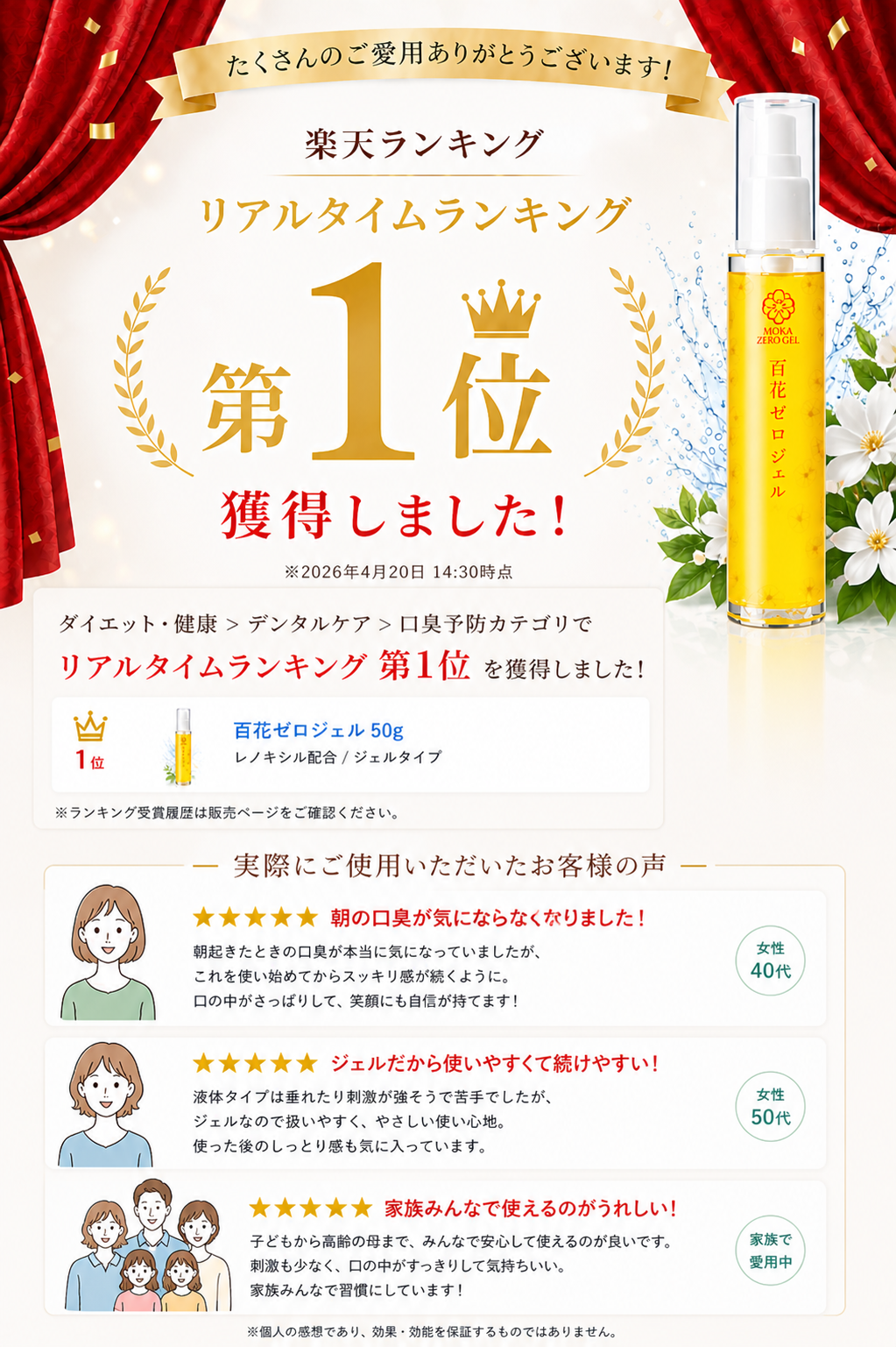 ランキングとレビュー